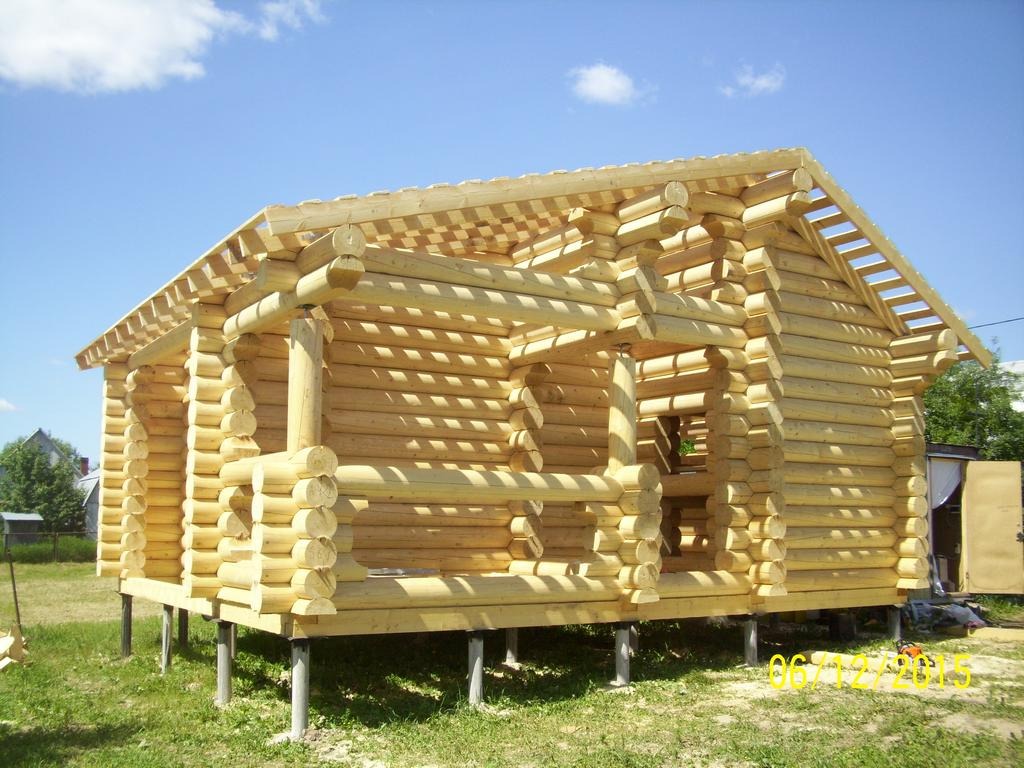 Баня из ОЦБ в п. Истра