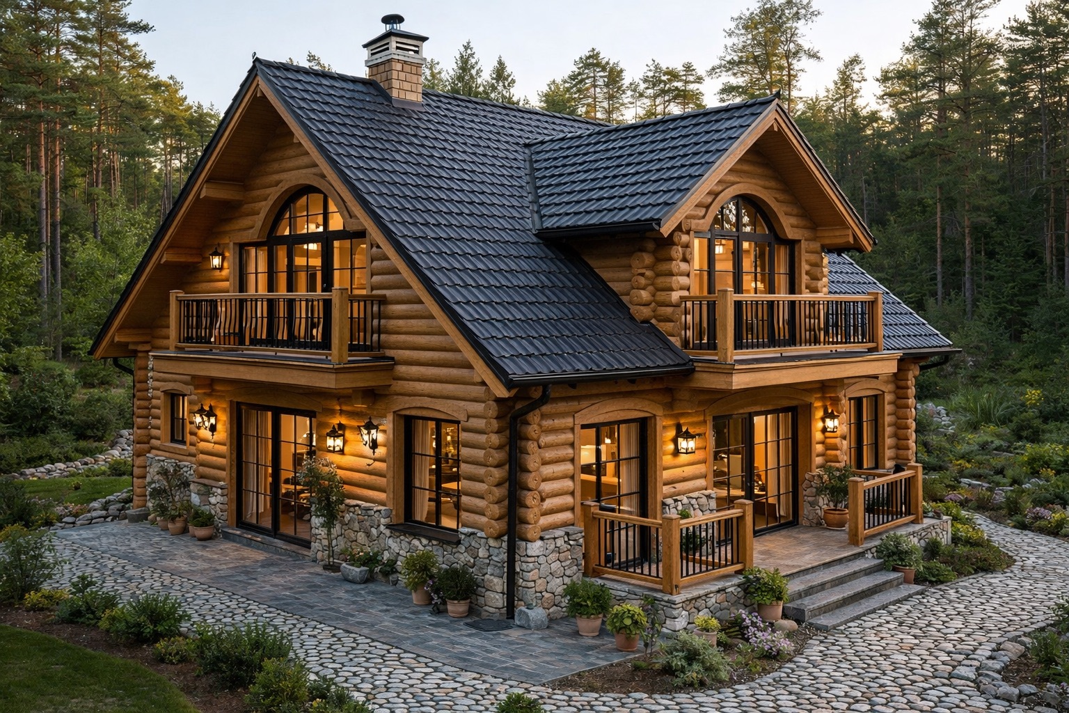 Интерьер в деревянном доме