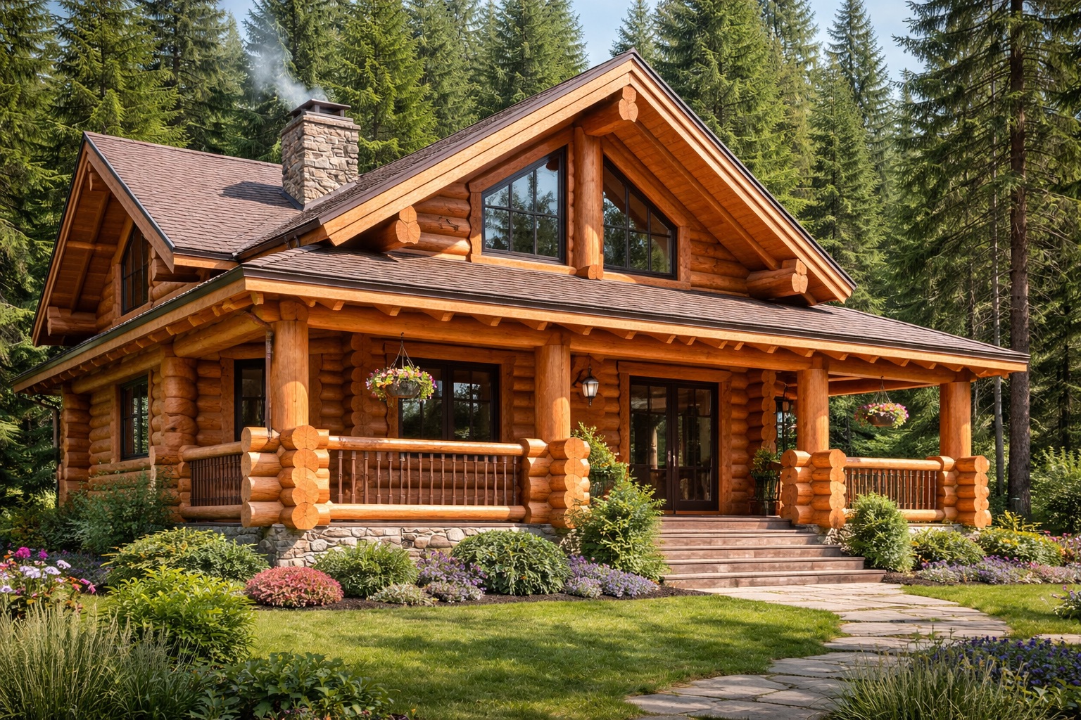 Интерьер в деревянном доме